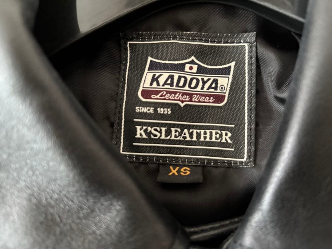 KADOYA レザージャケット LENKL W4ブラック サイズXS