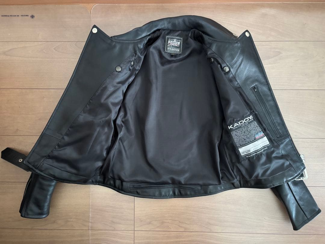 KADOYA レザージャケット LENKL W4ブラック サイズXS