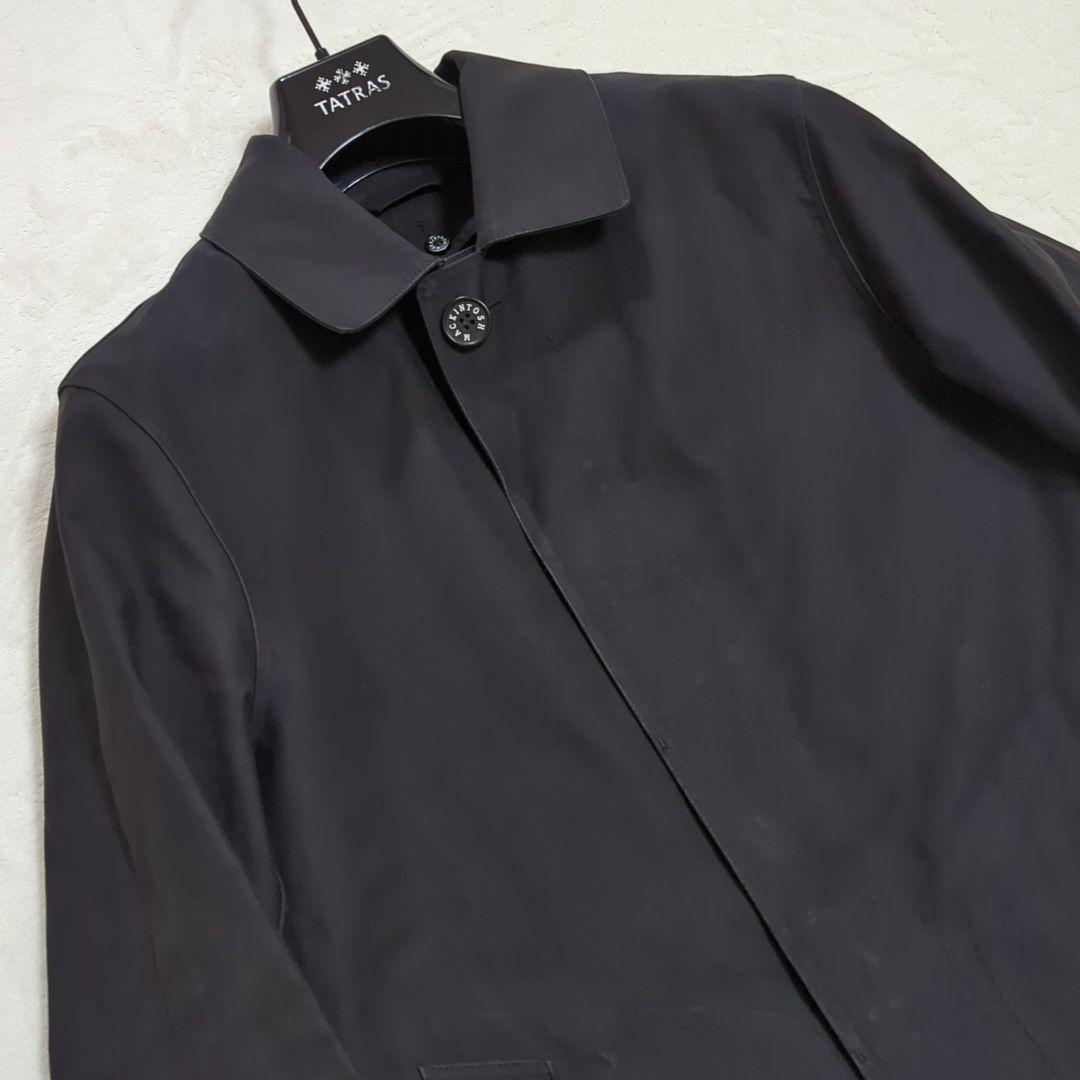 マッキントッシュ L ダンケルド ゴム引きコート キルティングライナー 英国製黒