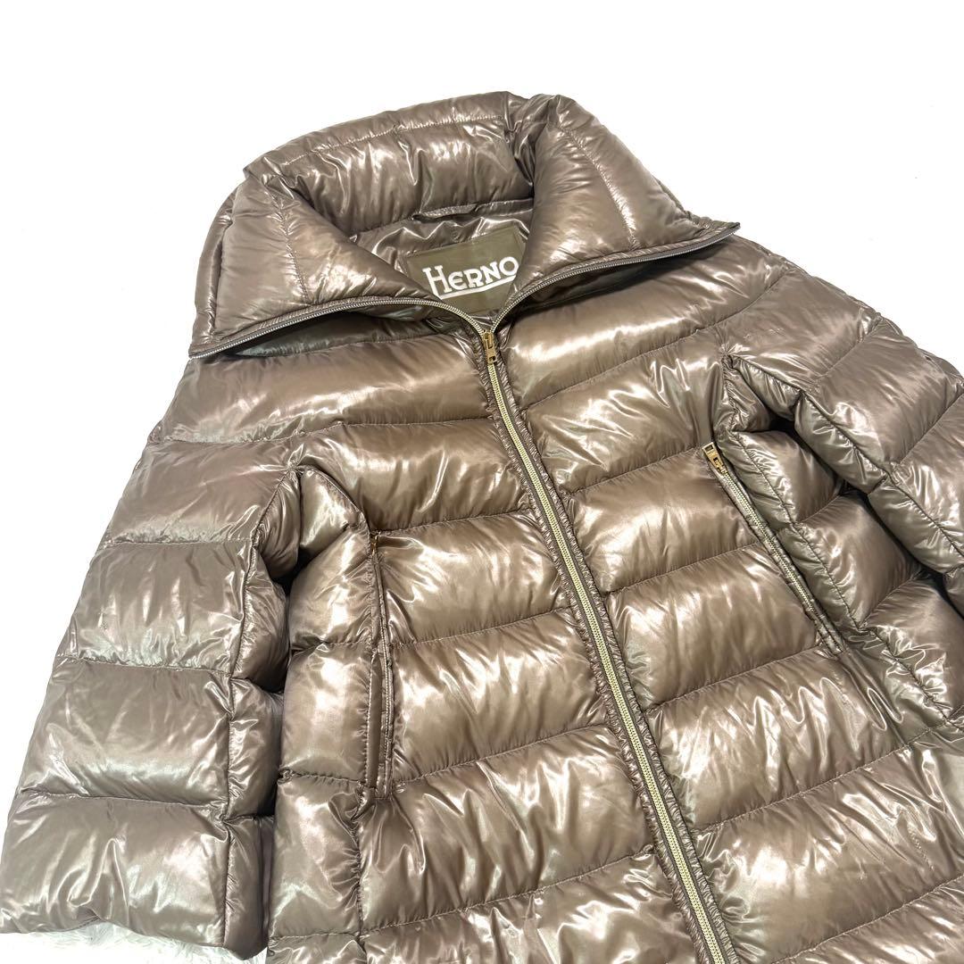 HERNO ヘルノ ダウン７分丈 ロングダウンコート42