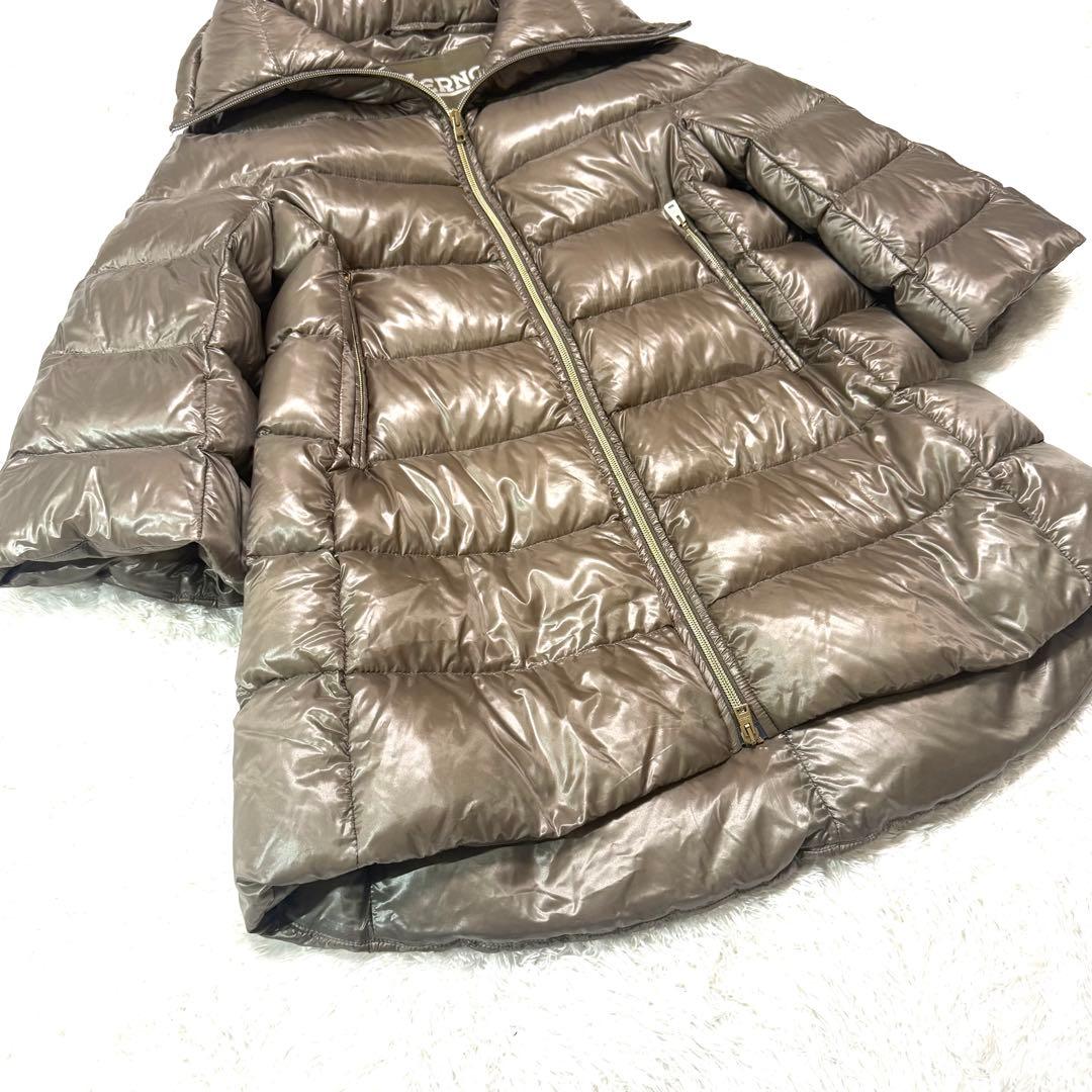 HERNO ヘルノ ダウン７分丈 ロングダウンコート42