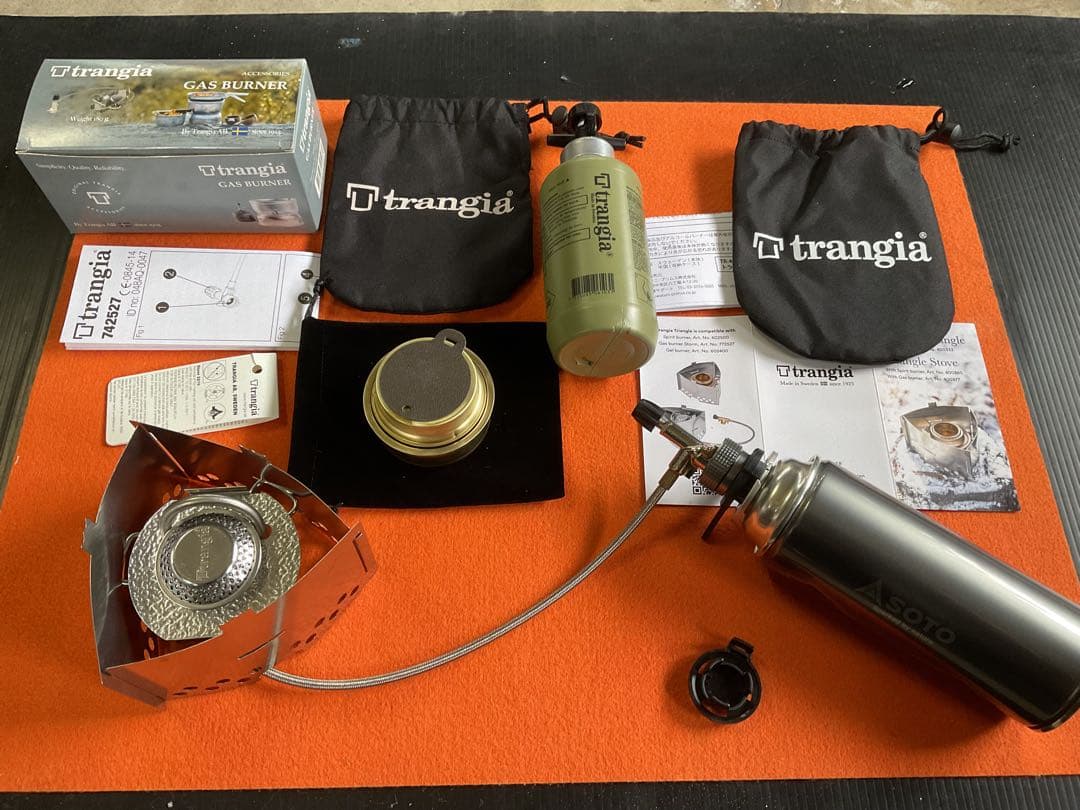 トランギア純正超希少品GASバーナー&純正T3五徳&アルスト・ボトルオール新品