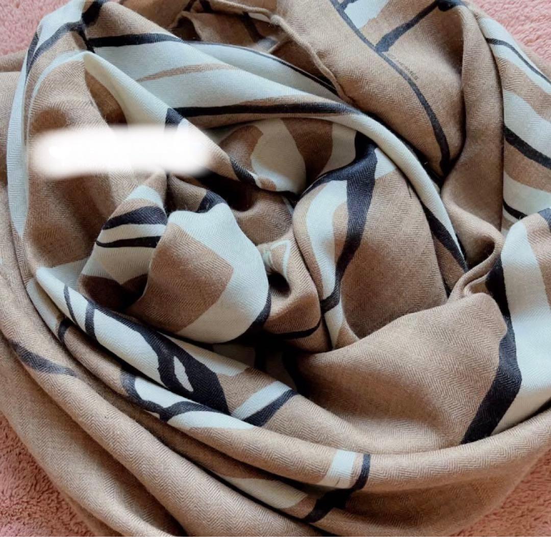 エルメス　カシミヤ シルク 140 スカーフ