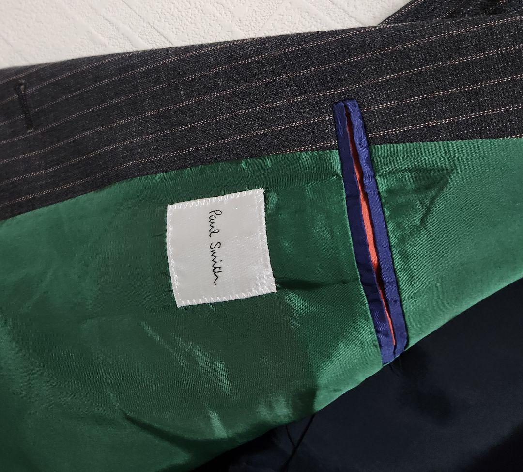 ポールスミス　レディース　パンツスーツ　グレー　ピンクストライプ