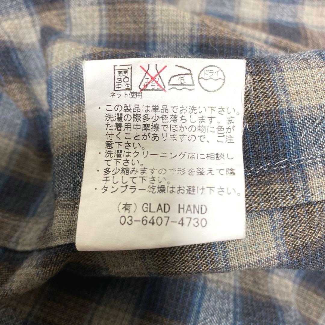 Weirdo ウィアード チェック柄オープンカラー長袖シャツ XXL