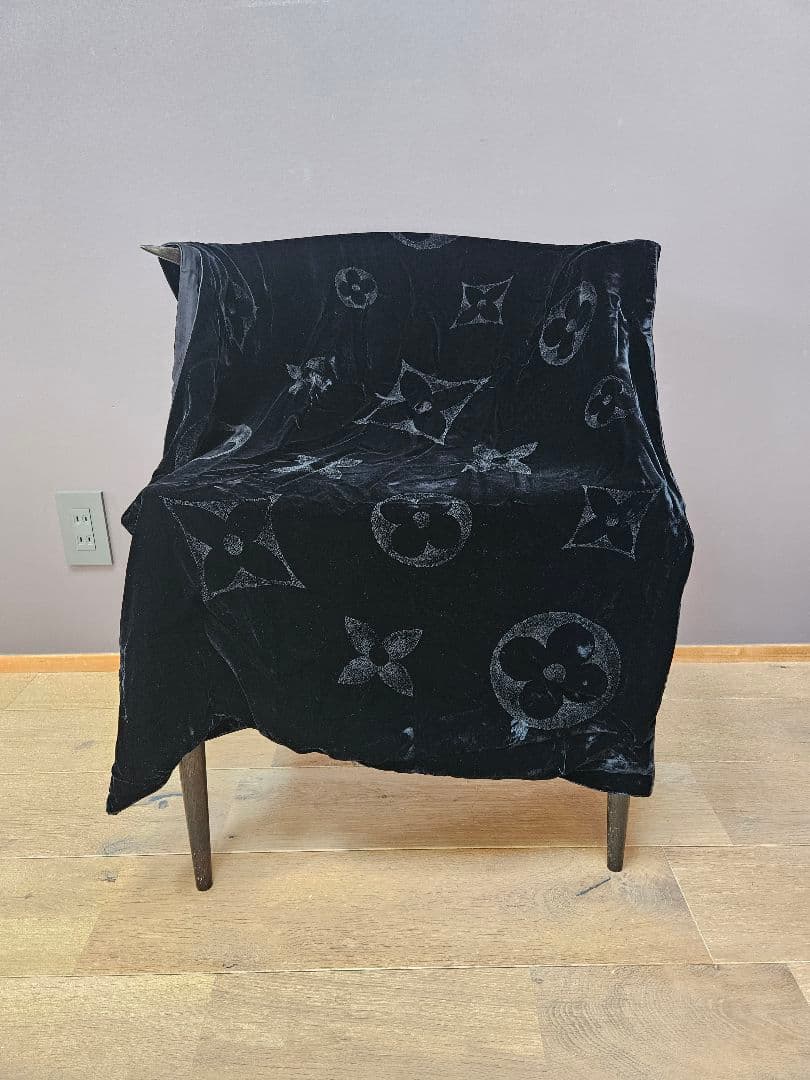 美品 ルイヴィトン エシャルプ ベルベット ショール マフラー