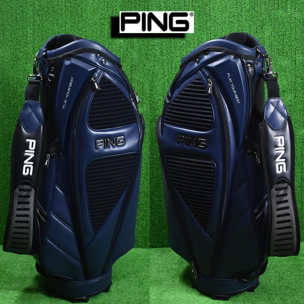 PING/ピン ゴルフ キャディバッグ９型【ネイビー】超美品！