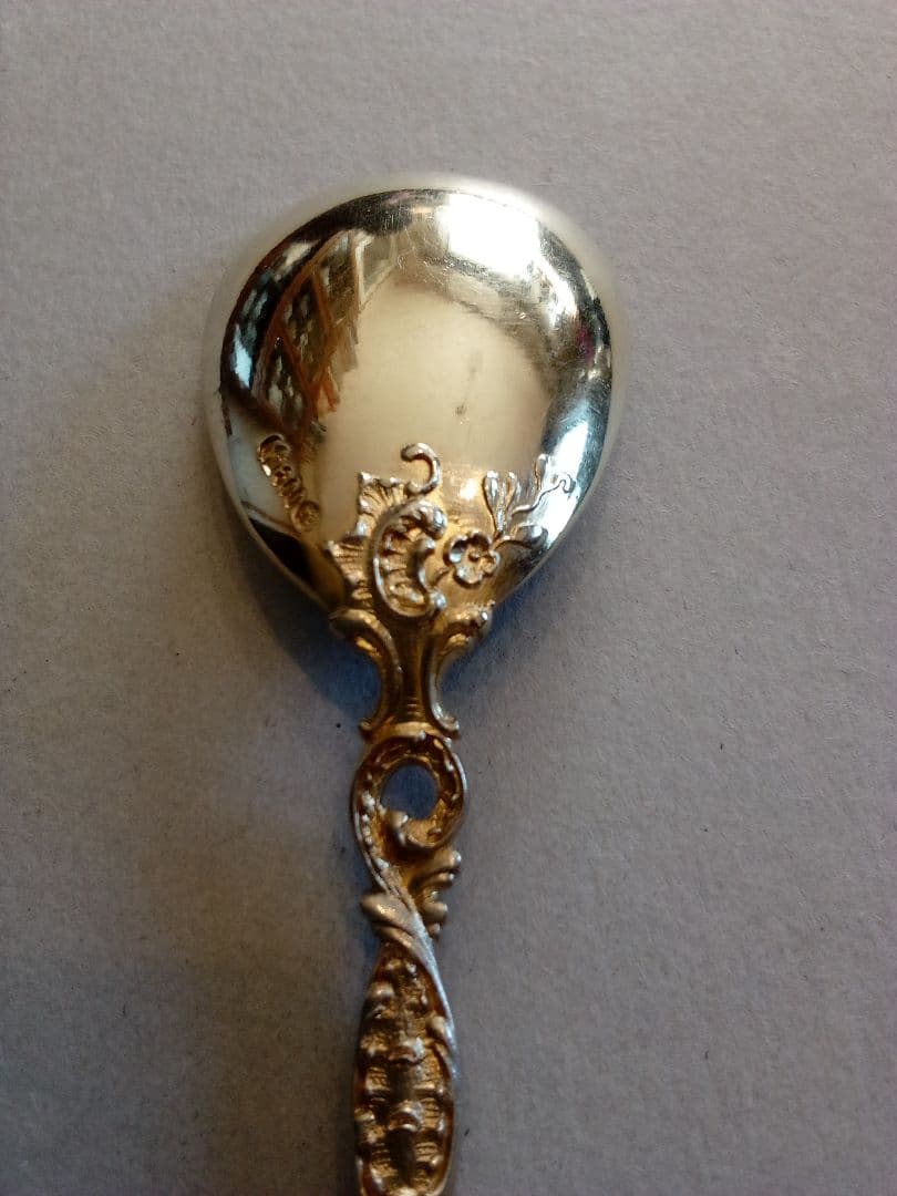 ドイツ シルバーデザートスプーン ４本組 アンティーク