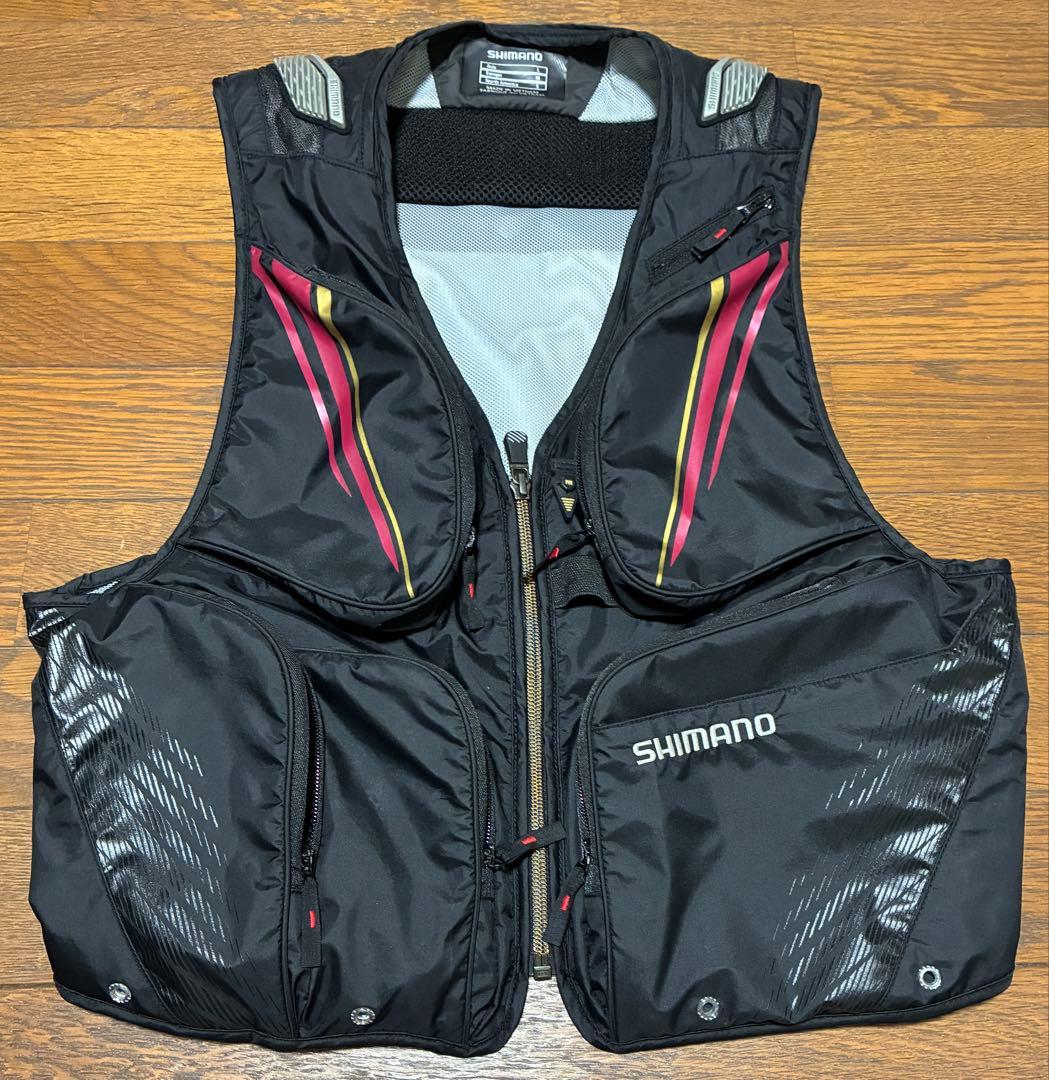 SHIMANO 鮎フィッシングベスト ブラック