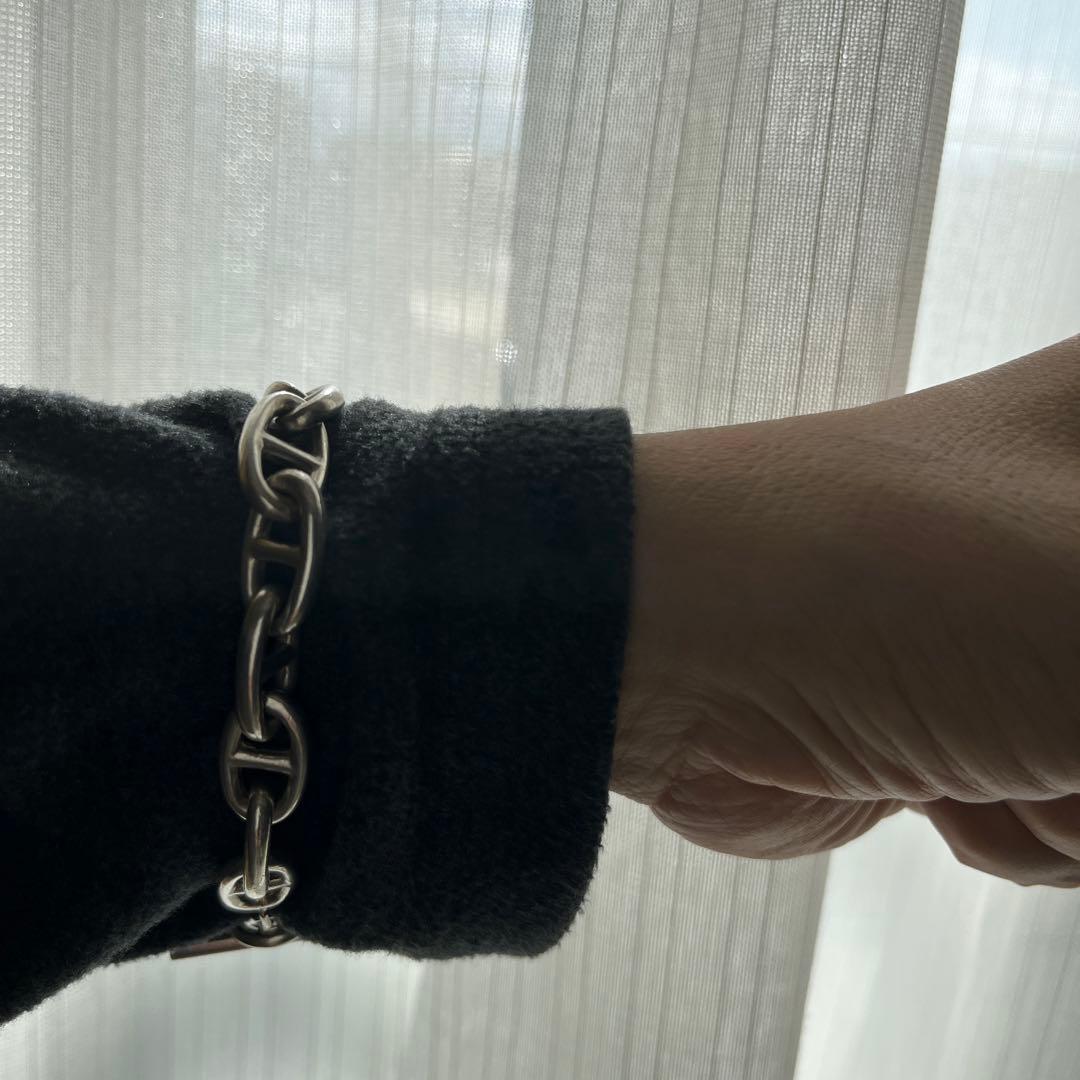 ビンテージ　シルバー リンクチェーンブレスレット