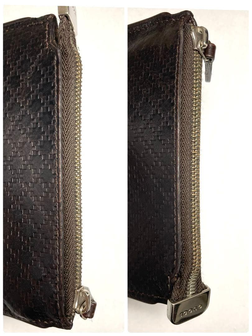 良品　GUCCI グッチ　ディアマンテ　レザー　ケース　カードケース