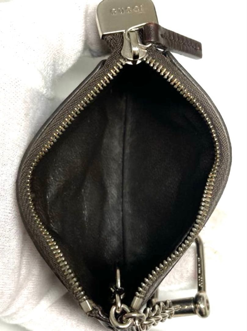 良品　GUCCI グッチ　ディアマンテ　レザー　ケース　カードケース