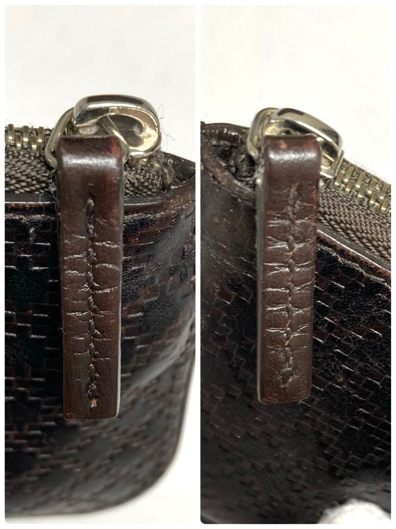 良品　GUCCI グッチ　ディアマンテ　レザー　ケース　カードケース