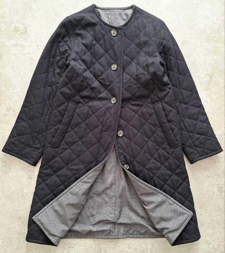 マッキントッシュ　リバーシブル　ノーカラー コート　36