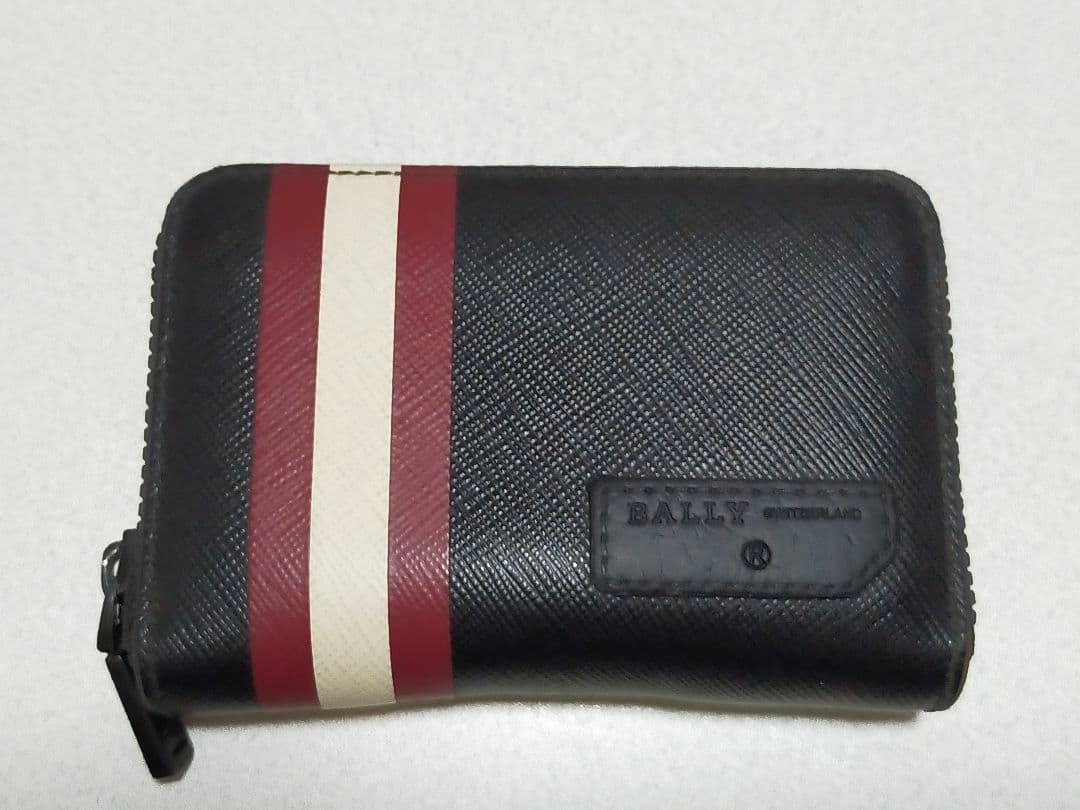 BALLY ケース 　希少赤白ライン　小銭入れ　メンズ　箱あり
