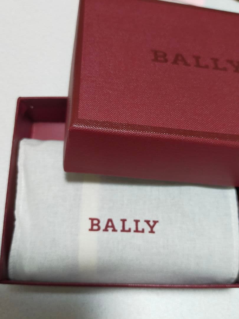 BALLY ケース 　希少赤白ライン　小銭入れ　メンズ　箱あり