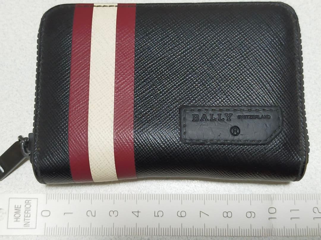 BALLY ケース 　希少赤白ライン　小銭入れ　メンズ　箱あり