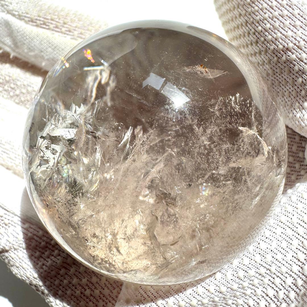 ガーデンクォーツ 苔&虹入りスフィア 49mm