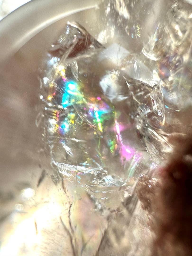 ガーデンクォーツ 苔&虹入りスフィア 49mm