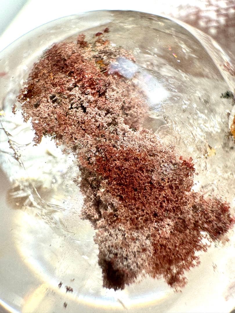 ガーデンクォーツ 苔&虹入りスフィア 49mm