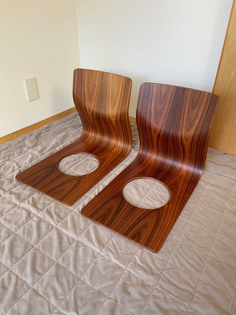 天童木工 座椅子 ローズウッド　2脚セット