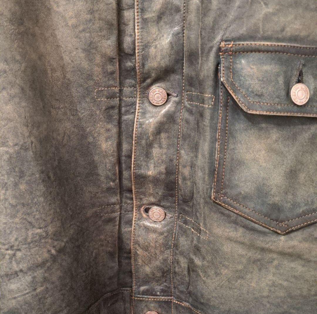 RRL リミテッドインディゴレザージャケット XS