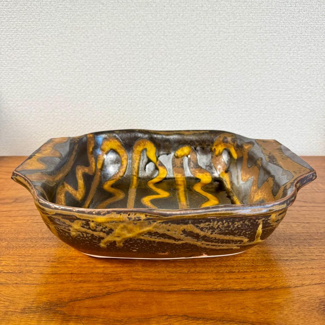 つくも窯　十場天伸さん　土鍋　スリップウェア　新品未使用品