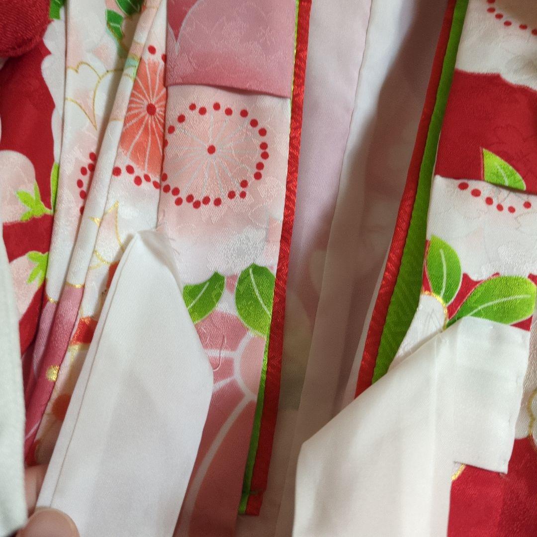 七五三 着物セット 花柄 赤 ピンク