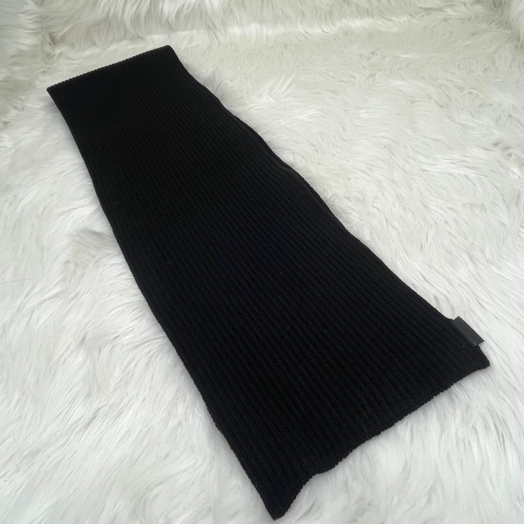 グッチ　GUCCI 極美品　ウール マフラー　イタリア製　ブラック