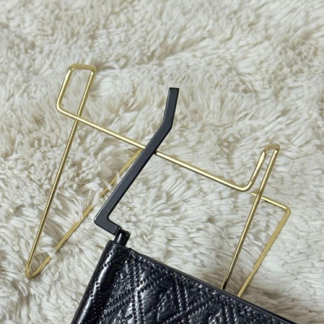 ⭐️Take様⭐️　サンローラン　YSL　総柄　マネークリップ　ブラック　レザー