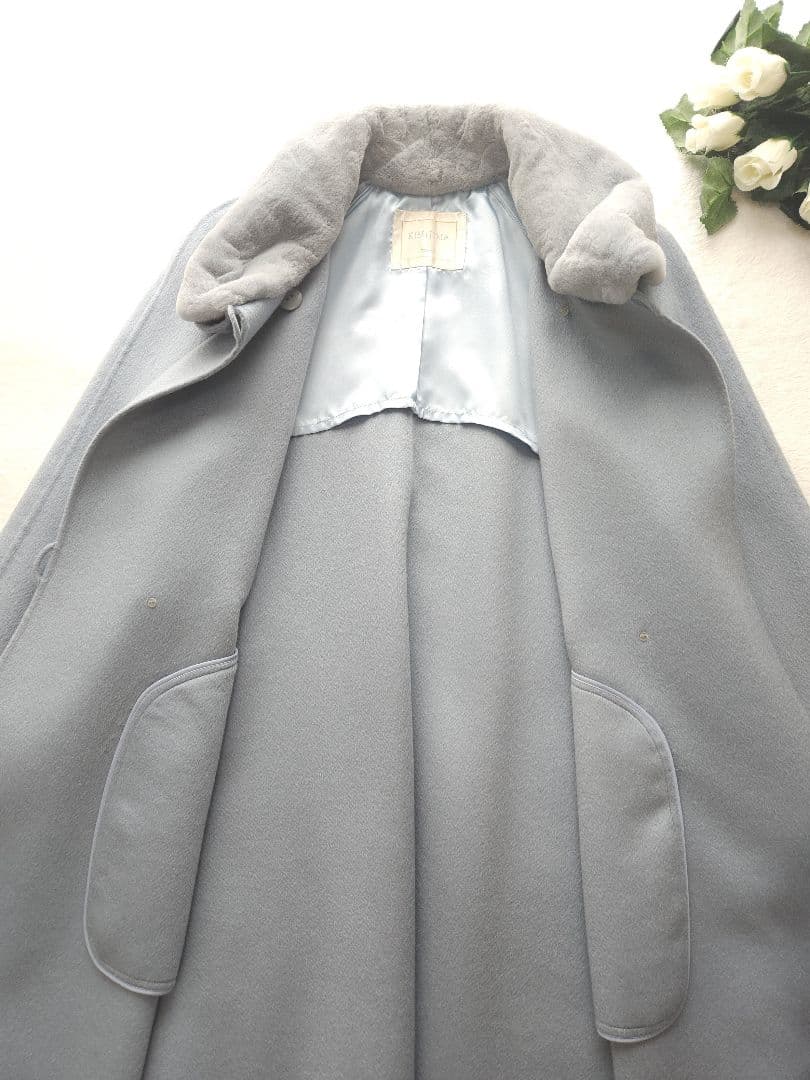 訳有り kimizima 高級ロングコート PIACENZA総カシミヤ 36万
