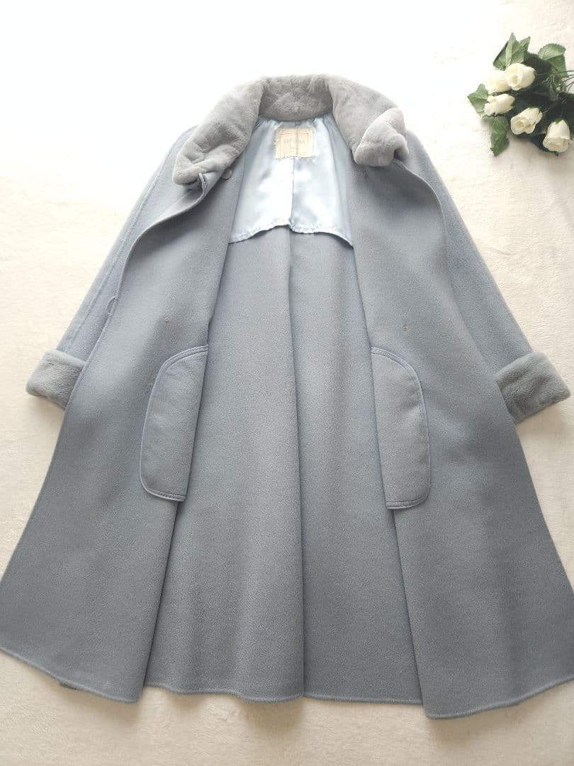 訳有り kimizima 高級ロングコート PIACENZA総カシミヤ 36万