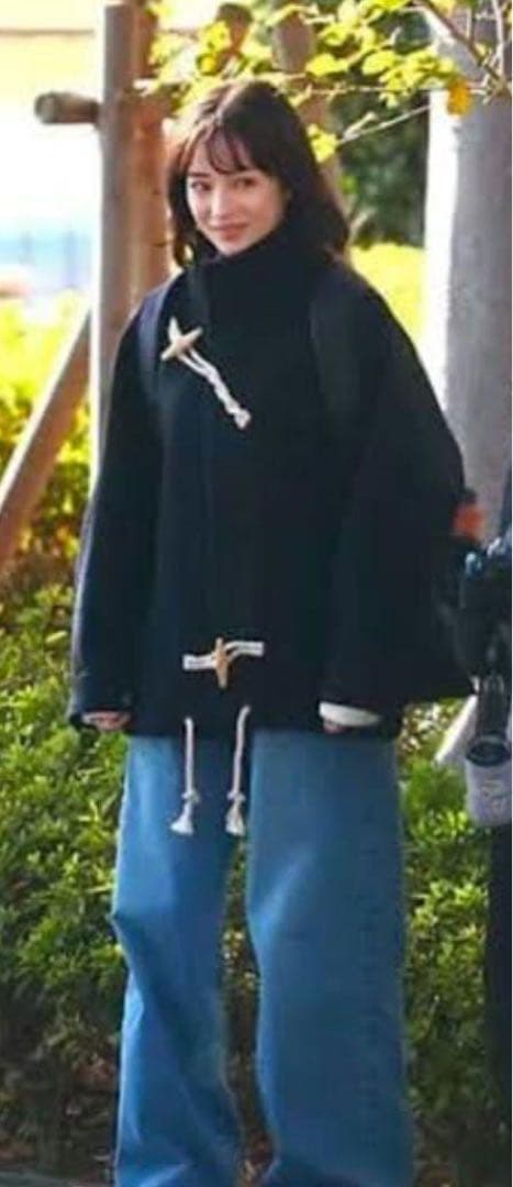 ジャケット・アウター HYKE DOUBLE FACE DUFFEL JACKET 24AW