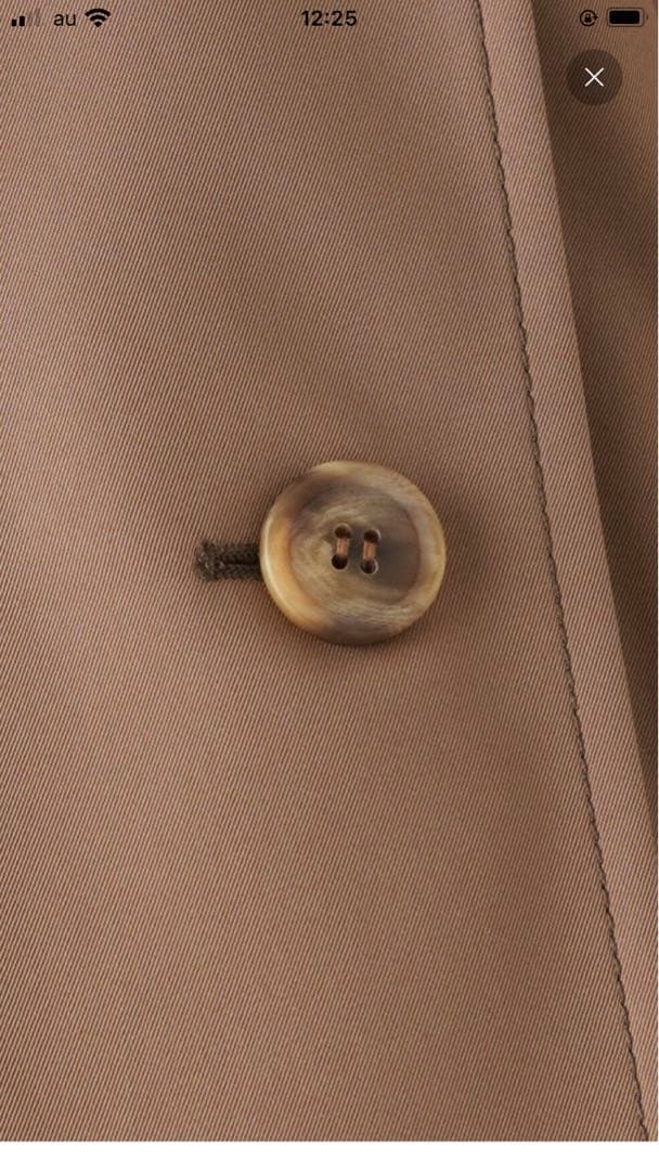 NOBLE グロウツイルボリューミードレスコート　トレンチコート　ブラウン36