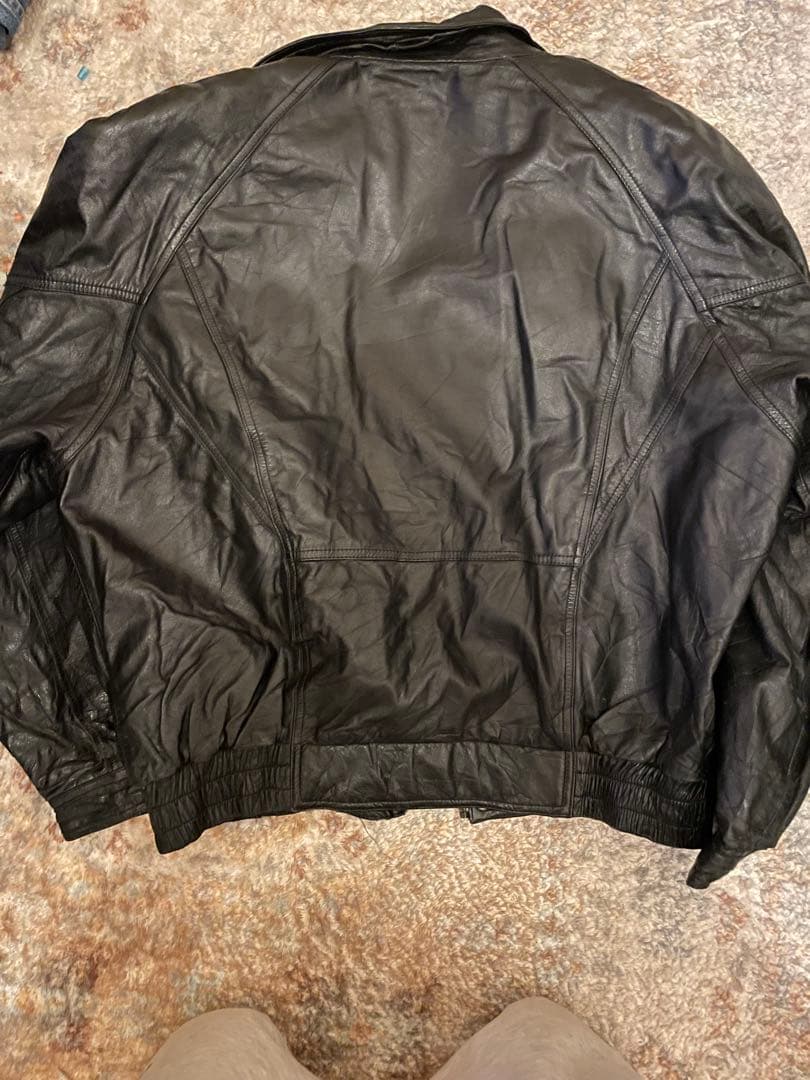 WILSONS Thinsulate 黒レザージャケット Lサイズ
