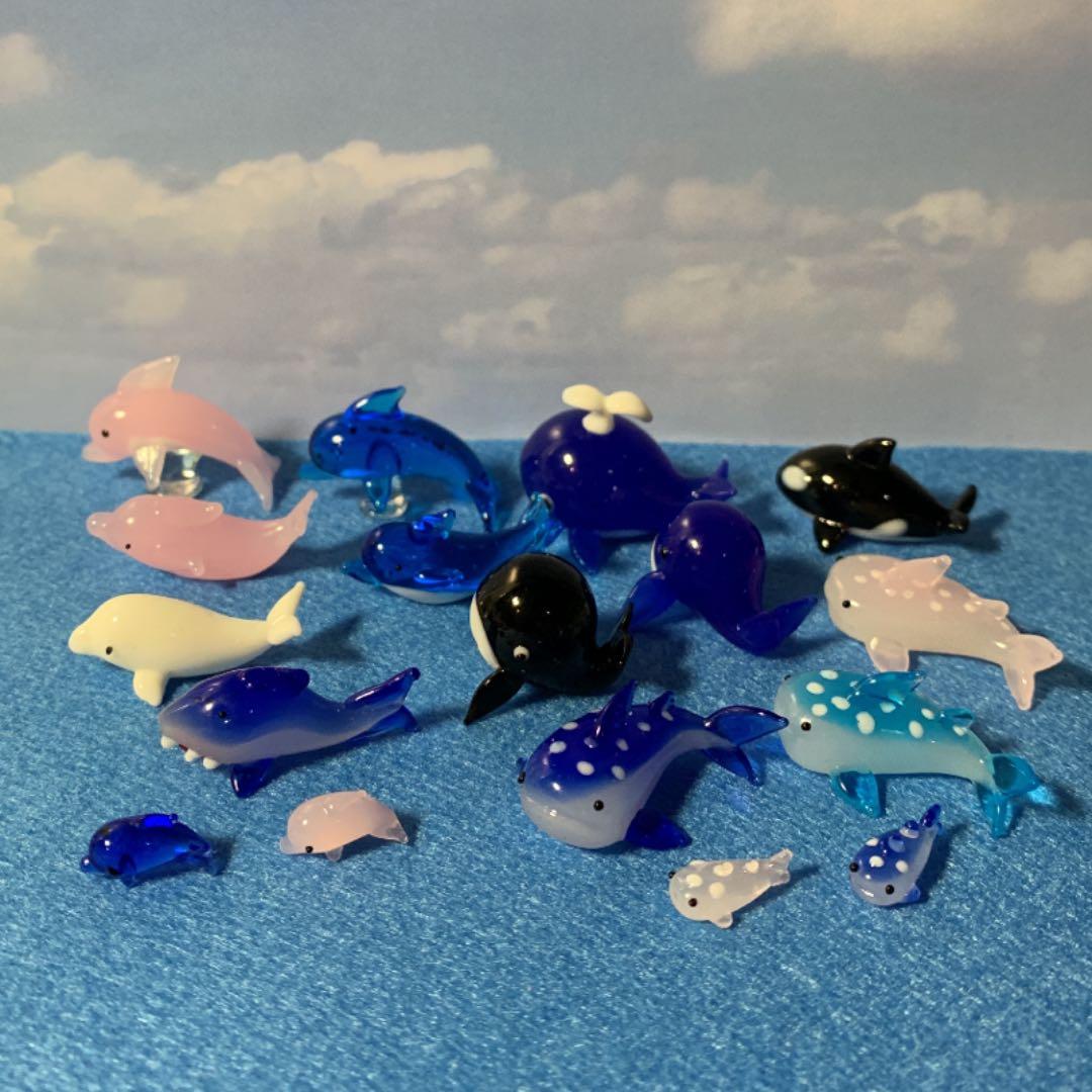 ガラス細工　ミニチュア　夏　海