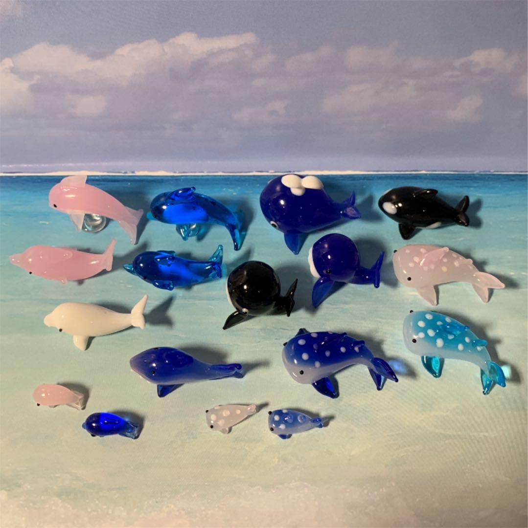 ガラス細工　ミニチュア　夏　海