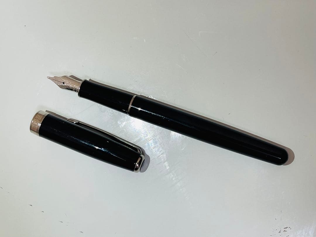 Parker ブラック 万年筆 K18 750