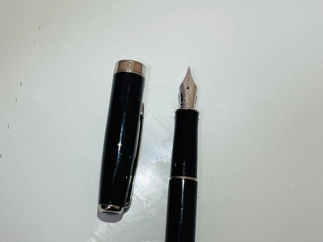 Parker ブラック 万年筆 K18 750