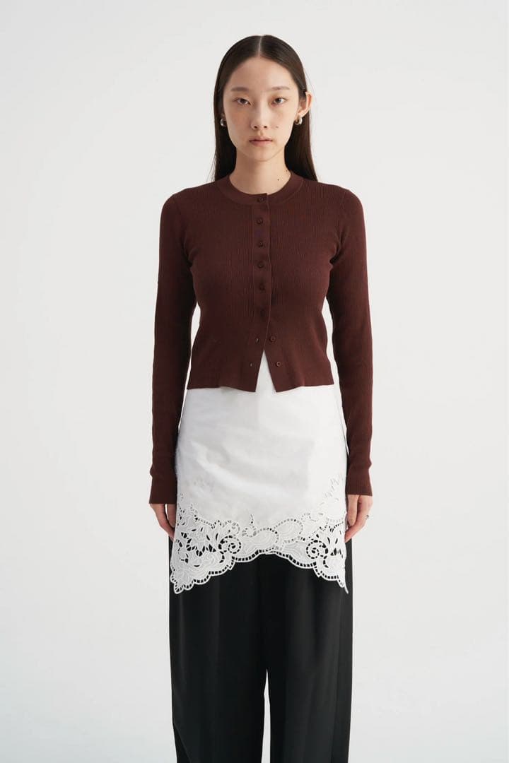 VENICA Scallop embroidery scarf ¥13,200