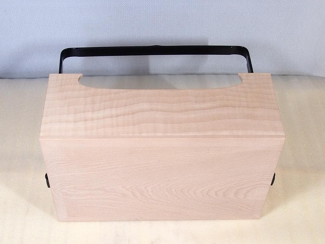 【未使用】山中漆器 塗師:助田宗明 竹の手付き煙草盆 莨盆 煙草道具/茶道具