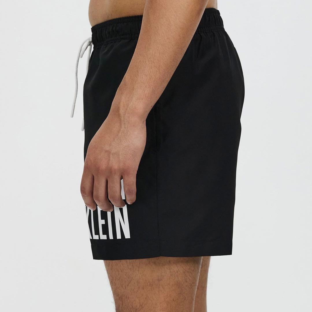 カルバンクライン 水着 メンズ スイムショーツ ハーフパンツ ブラック ロゴ M