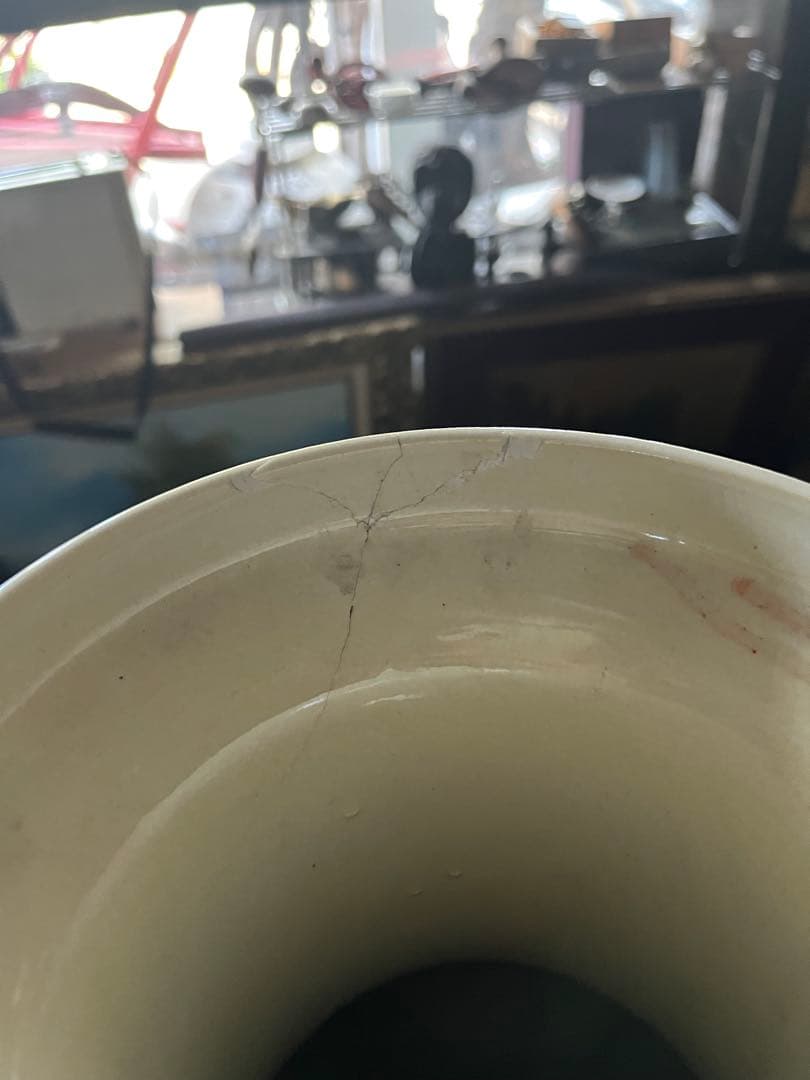 薩摩焼 、金襴手 郡鶴花鳥図花瓶 約60飾壷 花器 細密絵付 コレクター収蔵品