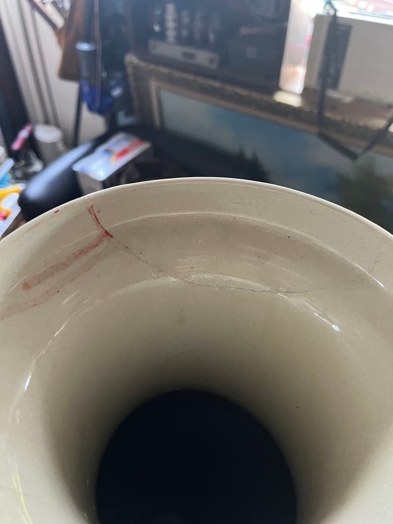 薩摩焼 、金襴手 郡鶴花鳥図花瓶 約60飾壷 花器 細密絵付 コレクター収蔵品