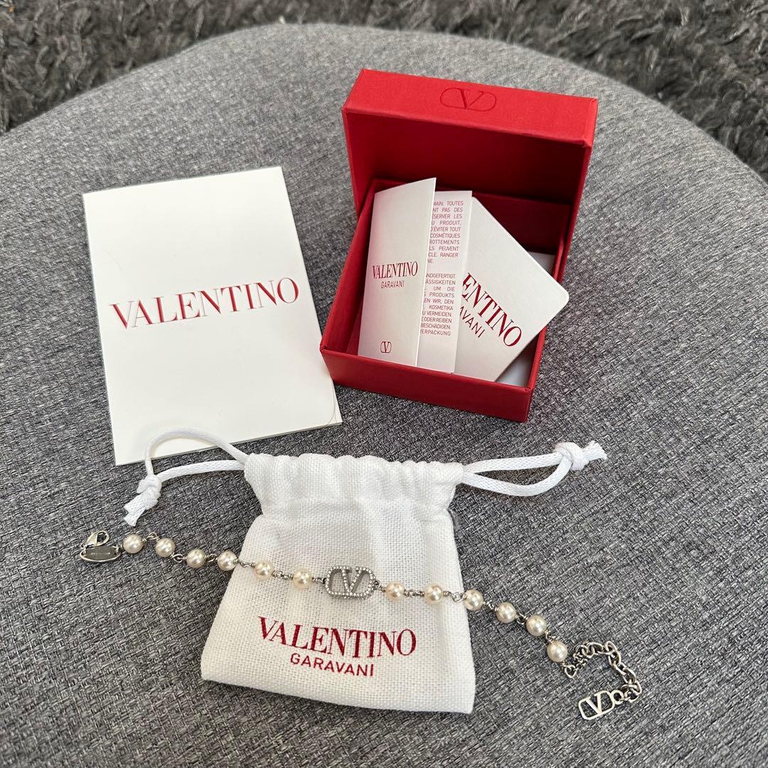 VALENTINO バレンティノ　シルバー　パール　ブレスレット