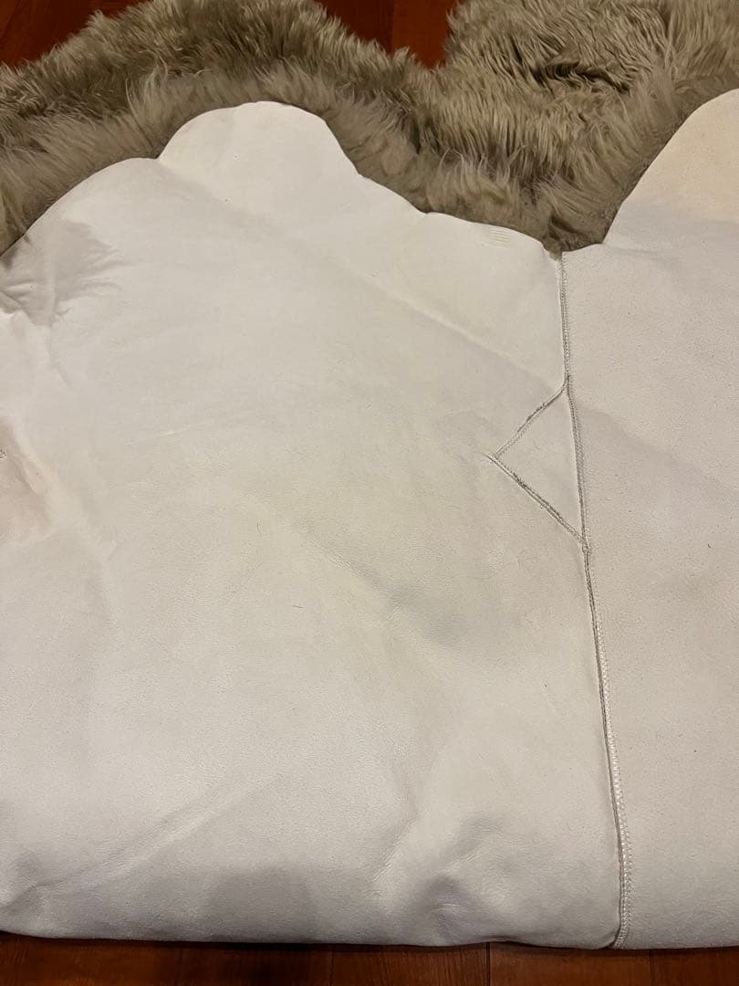 リアルムートンラグ　羊毛シープスキン　長毛 特大サイズ