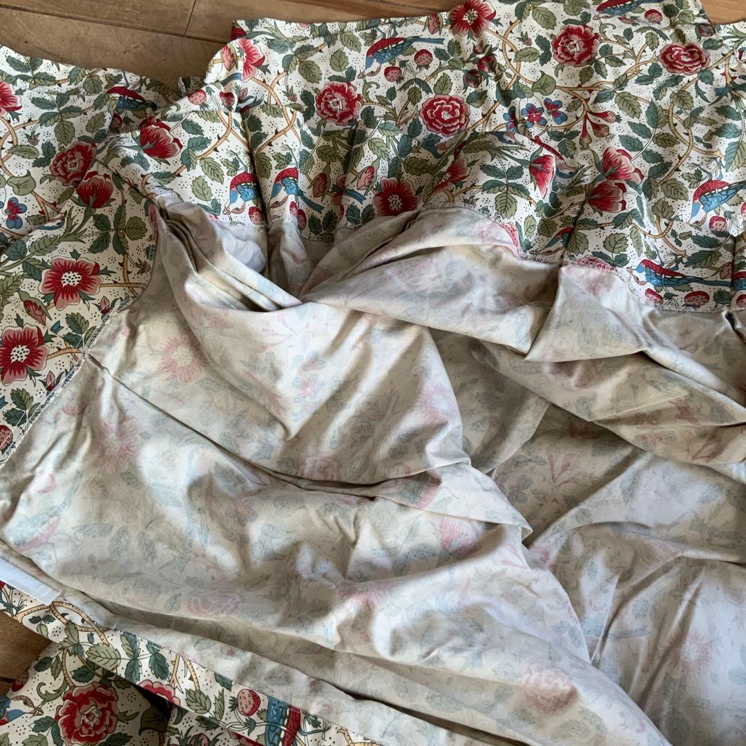 英国　ヴィンテージ　リバティ　生地　カーテン　100cm×130cm 2枚