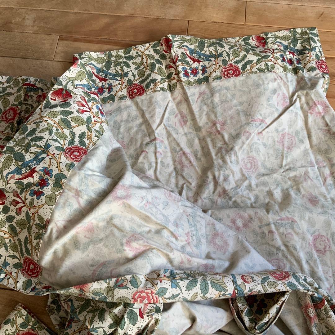 英国　ヴィンテージ　リバティ　生地　カーテン　100cm×130cm 2枚