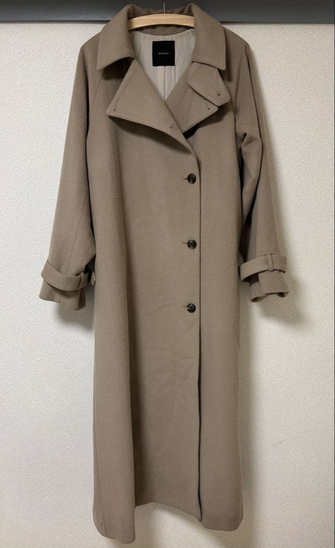 大特価！ anuans アニュアンス ウール ロング コート ベージュ
