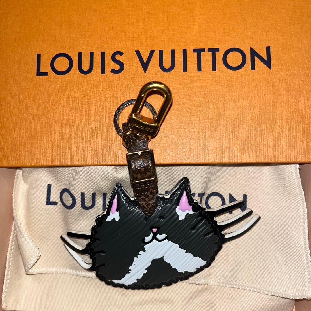 LOUIS VUITTON 猫型キーホルダー　ポルトアドレスキャットグラム